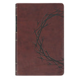 Russet-brown Faux Leather Personal-Size Giant Print Compact King James Version Bible