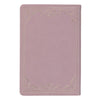 Dusty Rose Faux Leather Personal-Size Giant Print Compact King James Version Bible