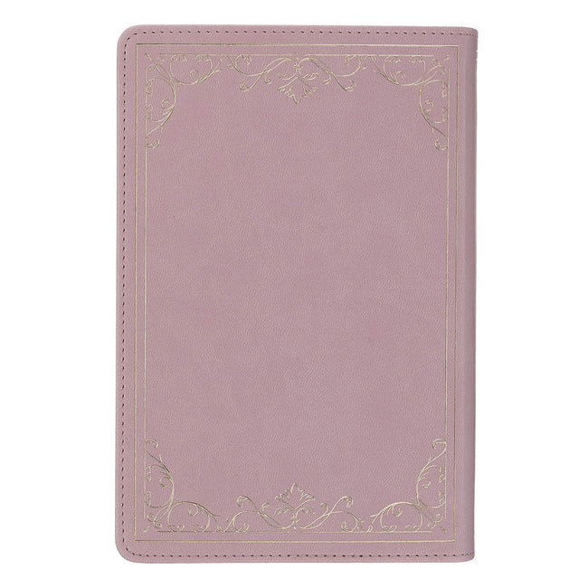 Dusty Rose Faux Leather Personal-Size Giant Print Compact King James Version Bible