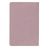 Dusty Rose Faux Leather Personal-Size Giant Print Compact King James Version Bible