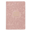 Blush Pink Faux Leather Personal-Size Giant Print Compact King James Version Bible
