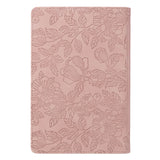 Blush Pink Faux Leather Personal-Size Giant Print Compact King James Version Bible