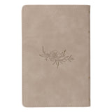 Taupe Faux Leather Personal-Size Giant Print Compact King James Version Bible
