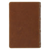 Camel Tan Genuine Leather Personal-Size Giant Print Compact King James Version Bible