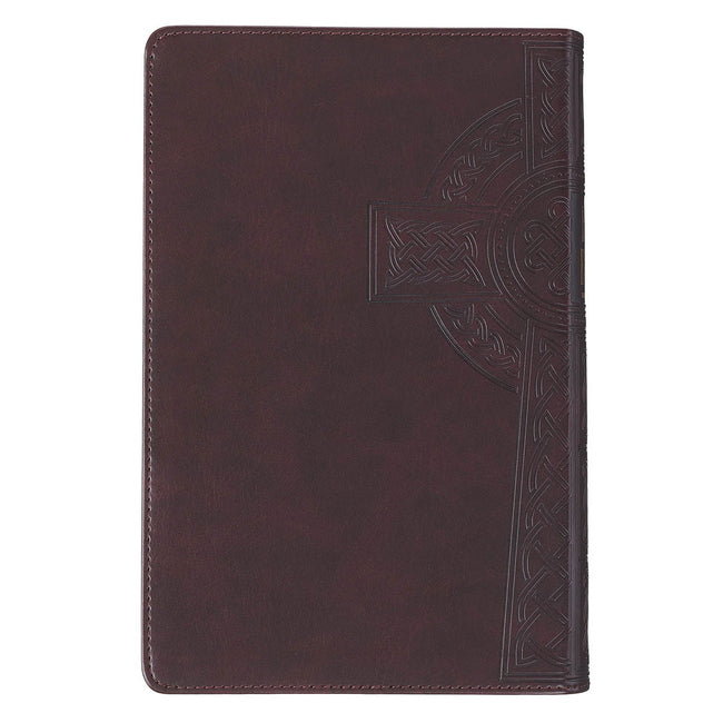 Burgundy Cross Giant Print Reader’s Edition KJV Bible