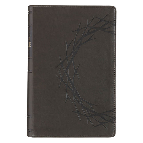 Iron Gray Crown of Thorns Giant Print Reader’s Edition King James Version Bible