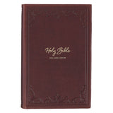 Chestnut Brown Genuine Leather Giant Print Reader’s Edition King James Version Bible
