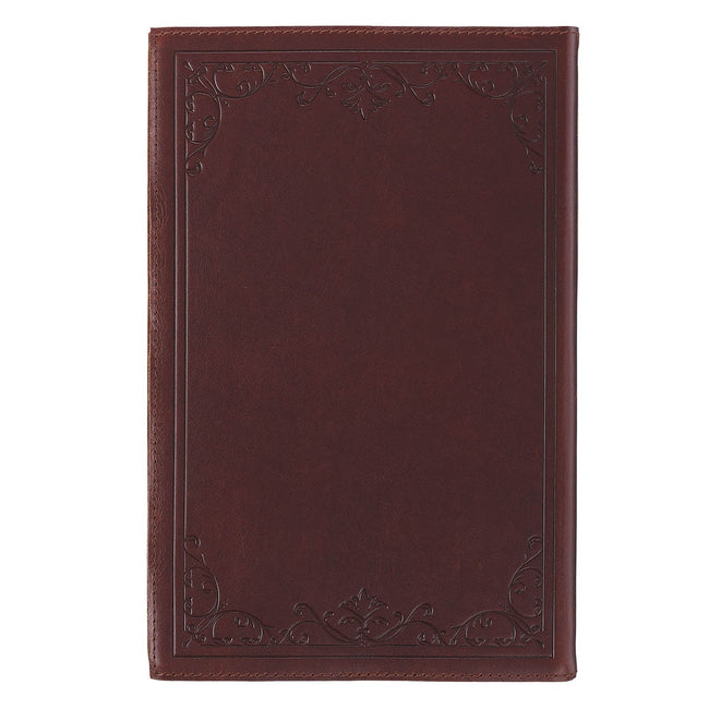 Chestnut Brown Genuine Leather Giant Print Reader’s Edition King James Version Bible