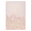 Whisper Pink Floral Faux Leather Large Print Thinline King James with Thumb Index