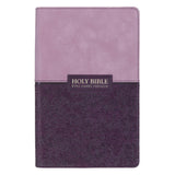 Two-Tone Purple Giant Print Standard Size King James Version Bible