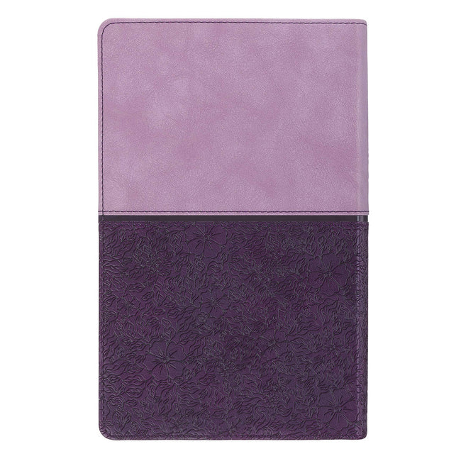 Two-Tone Purple Giant Print Standard Size King James Version Bible
