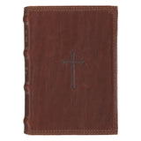 Spice-brown Genuine Leather King James Version Pocket Bible