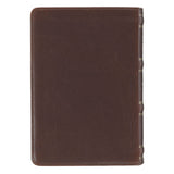 Mahogany Brown Genuine Leather Large Print Compact Bible