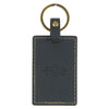 Trust in the Lord Charcoal Gray Faux Leather Keychain - Proverbs 3:5