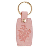 Trust in the Lord Pink Faux Leather Keychain - Proverbs 3:5