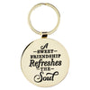 Sweet Friendship Watercolor Garden Metal Keychain