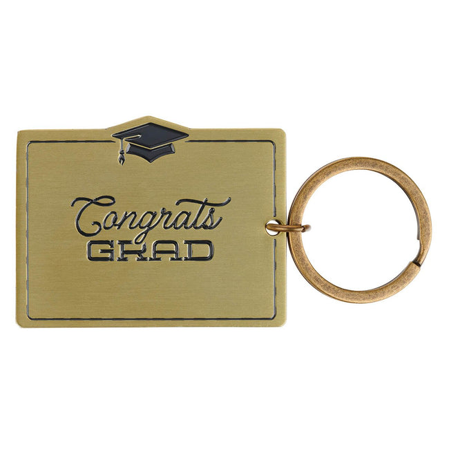 I Know the Plans Black and Gold Metal Keychain in Gift Tin - Jeremiah 29:11