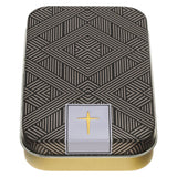 I Know the Plans Black and Gold Metal Keychain in Gift Tin - Jeremiah 29:11