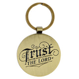 Proverbs 3:5 Brass Metal Keychain