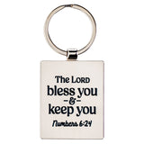 You Are A Great Teacher Blue Metal Keychain - Numbers 6:24