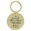 Sweet Friendship Bright Floral Wreath Keychain - Proverbs 27:9