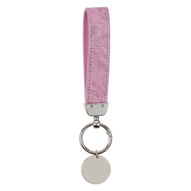 Be Still and Know Lavender Faux Leather Wristlet Keychain - Psalm 46:10
