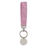 Be Still and Know Lavender Faux Leather Wristlet Keychain - Psalm 46:10