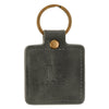 Trust in the Lord Gray Faux Leather Keychain - Psalm 37:3