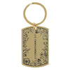 Walk by Faith Purple Epoxy-filled Metal Keychain - 2 Corinthians 5:7