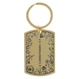 Walk by Faith Purple Epoxy-filled Metal Keychain - 2 Corinthians 5:7