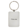The Lord Bless You Midnight Blue Epoxy-filled Silver Metal Keychain - Numbers 6:24