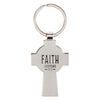 Faith Silver Celtic Cross Metal Keychain - Hebrews 1:11