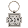 Send Me Silver Metal Keychain - Isaiah 6:8
