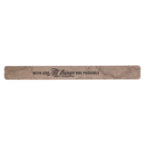 All Things Are Possible Tan Topography Large Magnetic Strip - Matthew 19:26 - KI Gifts Christian Supplies
