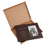 Man of God Brown Faux Leather Photo Frame - 1 Timothy 6:11