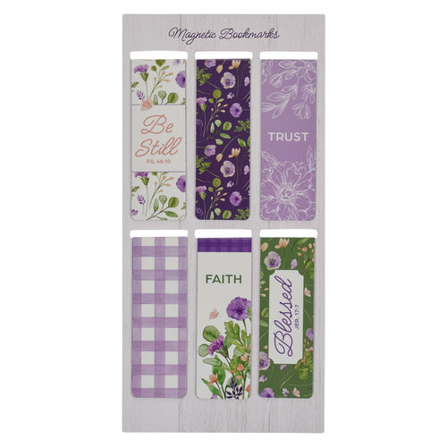 New Mercies Purple and Green Magnetic Bookmark Set - KI Gifts Christian Supplies