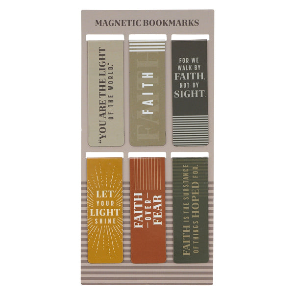  Faith and Light Magnetic Bookmark Set - KI Gifts Christian Supplies