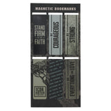 Stand Firm Neutral-tone Magnetic Bookmark Set - 1 Corinthians 16:13-14