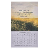 2027 Trust in the Lord Mini Magnetic Calendar - Proverbs 3:5
