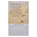 2027 Footprints Mini Magnetic Calendar