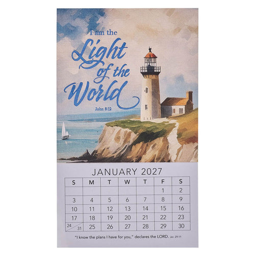2027 Light of the World Mini Magnetic Calendar - John 8:12