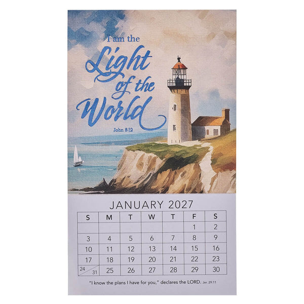 2027 Light of the World Mini Magnetic Calendar - John 8:12