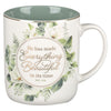 Everything Beautiful Green Wreath Ceramic Coffee Mug - Ecclesiastes 3:11 - KI Gifts Christian Supplies