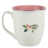 Amazing Grace Pink Floral Ceramic Coffee Mug