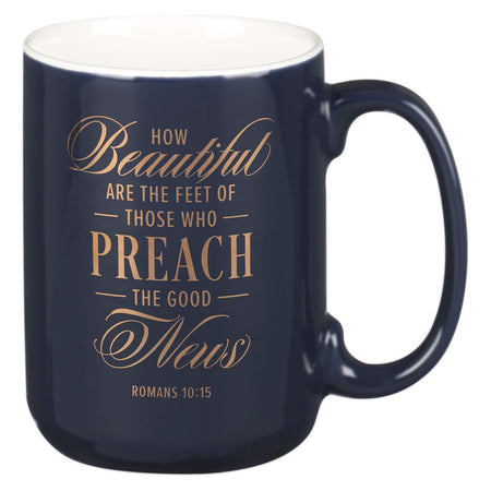 My Shepherd Mocha-Brown Ceramic Coffee Mug - Psalm 23