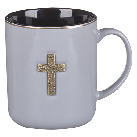 The Lord is My Strength Walnut-Brown Ceramic Coffee Mug - Exodus 15:2