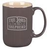 My Shepherd Mocha-Brown Ceramic Coffee Mug - Psalm 23 - KI Gifts Christian Supplies