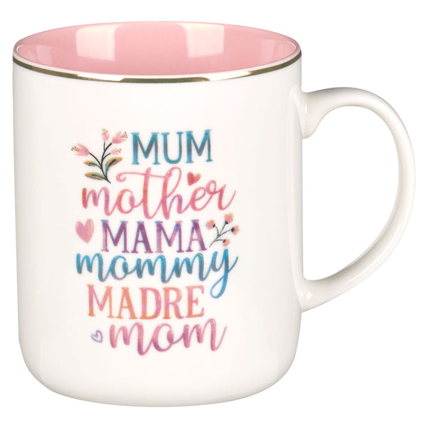 Mom White Ceramic Coffee Mug - KI Gifts Christian Supplies