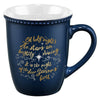 Oh, Holy Night Midnight Blue Ceramic Coffee Mug - KI Gifts Christian Supplies