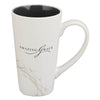 Amazing Grace White Crown of Thorns Ceramic Mug